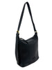 Mel&Co Pebbled Texture Stitch Shoulder Bag - Black