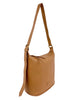 Mel&Co Pebbled Texture Stitch Shoulder Bag - Camel