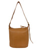 Mel&Co Pebbled Texture Stitch Shoulder Bag - Camel