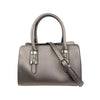 Mel&Co Saffiano-Effect Satchel With Metal Buckle Detail -Gun