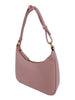 Mel&Co Pebbled Crescent Bag - Muted Pink