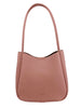 Mel&Co Pebbled Double Handle Shoulder Bag - Peach