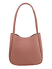 Mel&Co Pebbled Double Handle Shoulder Bag - Peach