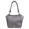 Mel&Co Saffiano Leatherette Double Handle With Chain Detail-Gun