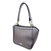 Mel&Co Saffiano Leatherette Double Handle With Chain Detail-Gun