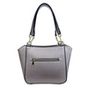 Mel&Co Saffiano Leatherette Double Handle With Chain Detail-Gun