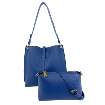 Mel&Co Pebbled Sling Bag In Shoulder Bag -Navy