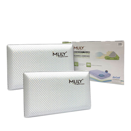 MLILY Aircell Classic Memory Foam Pillow - Bundle of 2