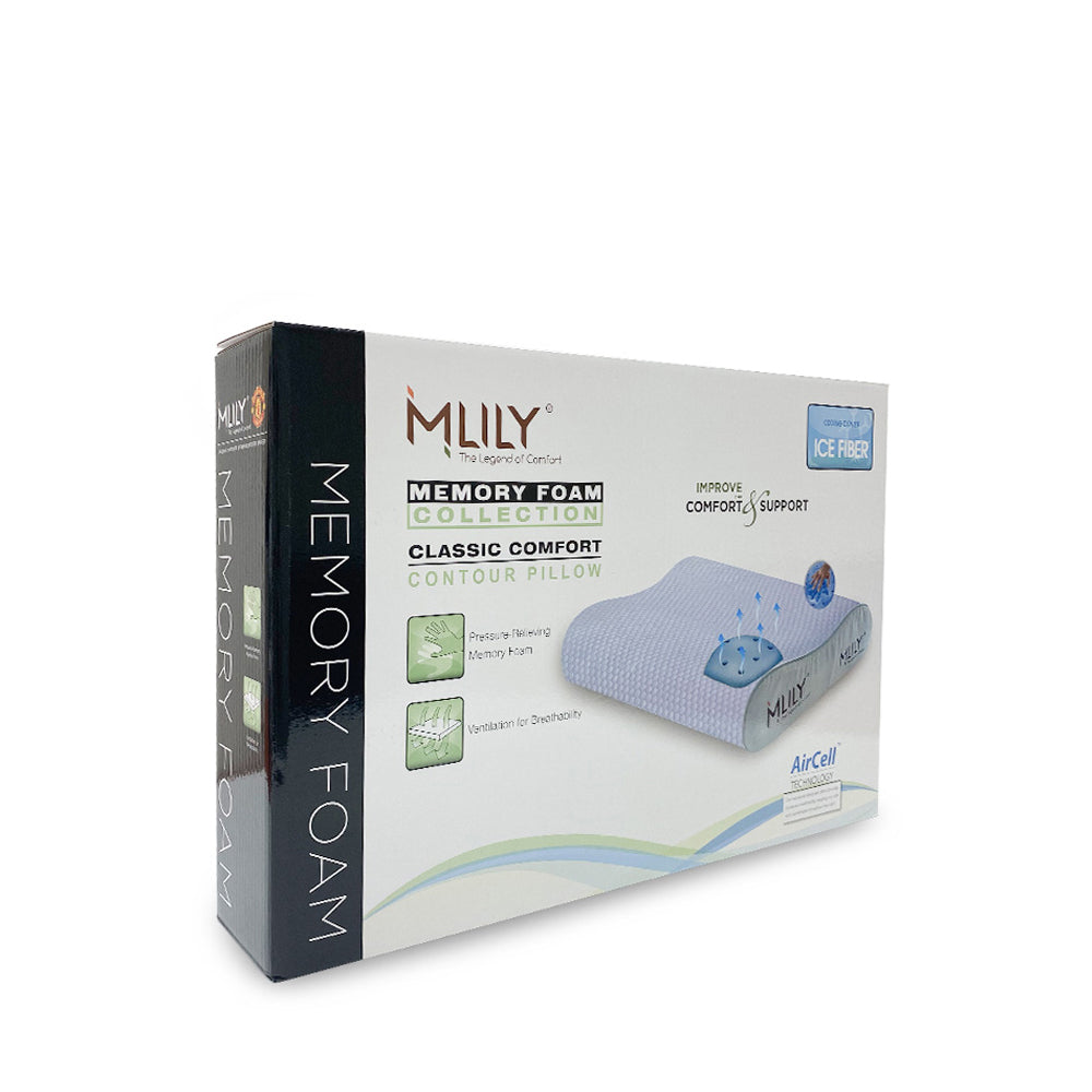 MLILY Aircell Contour Memory Foam Pillow