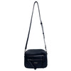 Mel&Co Double Zipper Front Boxy Sling Bag- Black