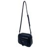 Mel&Co Double Zipper Front Boxy Sling Bag- Black