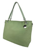 Mel&Co Embossed Nylon Double Handle Bag - Sea Green