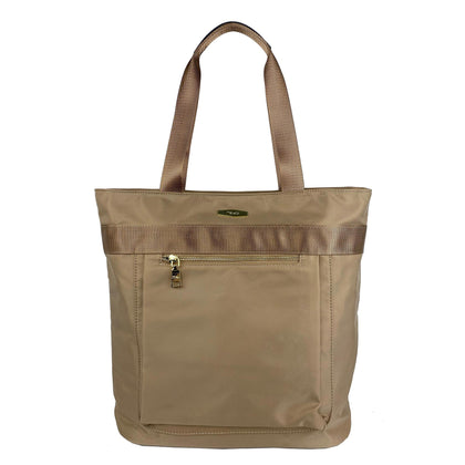 Mel&Co Nylon Tote Bag-Beige