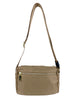 Mel&Co Nylon Double-Zip Sling Bag - Beige