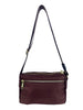 Mel&Co Nylon Double-Zip Sling Bag - Reddish Brown