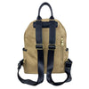 Mel&Co Nylon Backpack With Leather Trims-Beige