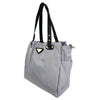 Mel&Co Nylon Double Handle Shoulder Bag-Grey