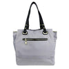 Mel&Co Nylon Double Handle Shoulder Bag-Grey