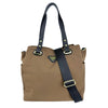 Mel&Co Nylon Double Handle Shoulder Bag-Light Brown