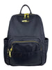 Mel&Co Nylon Angled-Top Backpack - Black