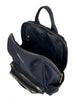 Mel&Co Nylon Angled-Top Backpack - Black