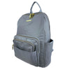 Mel&Co Nylon Angled-Top Backpack- Light Grey