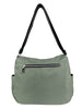 Mel&Co Nylon Shoulder Sling Bag With Twin Zipper Pockets - Sea Green