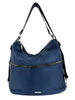 Mel&Co Nylon Two-Way Convertible Shoulder Backpack - Navy