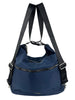 Mel&Co Nylon Two-Way Convertible Shoulder Backpack - Navy