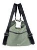 Mel&Co Nylon Two-Way Convertible Shoulder Backpack - Sea Green