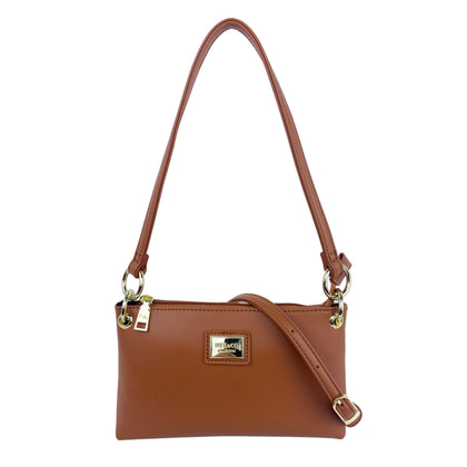 Mel&Co Slim Shoulder Sling Bag Small - Tan