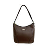 Mel&Co Faux Leather Lightweight Shoulder Bag - Brown (MN294R)