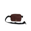 Mel&Co Nylon Single Compartment Waist Pouch-Reddish Brown