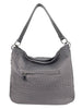 Mel&Co Embossed Nylon Single Handle Bag - Grey