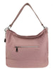 Mel&Co Embossed Nylon Single Handle Bag - Muted Pink