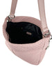 Mel&Co Embossed Nylon Single Handle Bag - Muted Pink