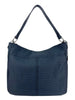 Mel&Co Embossed Nylon Single Handle Bag - Navy