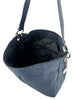 Mel&Co Embossed Nylon Single Handle Bag - Navy