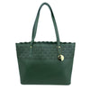 Mel&Co Laser Cut Detail Tote Bag-Khaki