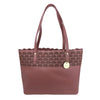 Mel&Co Laser Cut Detail Tote Bag-Rose