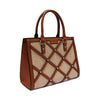 MAC ALYSTER Handbag with Detachable Long Shoulder Strap - Cognac