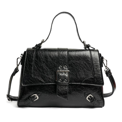 Mac Alyster Attraction Metallic Half-Flap Bag - Noir