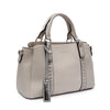 MAC ALYSTER Metal-Studded Satchel - Beige