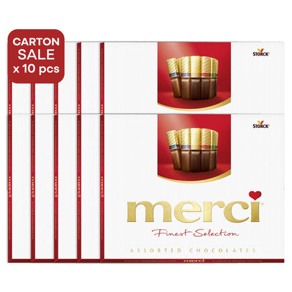 [ONLINE EXCLUSIVE Carton Sale] merci Finest Selection Chocolates Perfect Gift 10 packs x 250g (Expiry Date: July 2026)