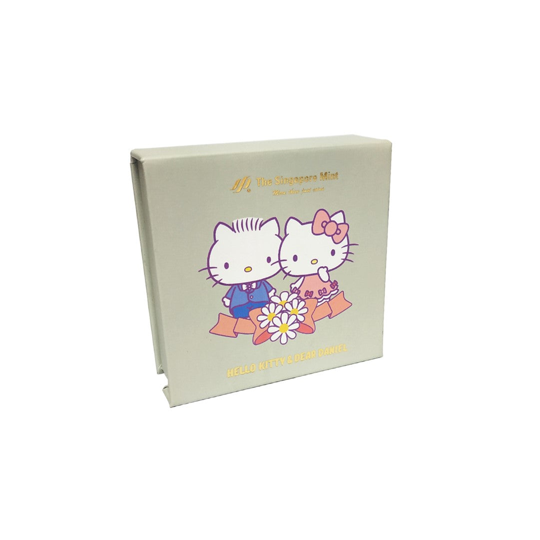 [The Singapore Mint] Sanrio 24K Gold Foil Medallion - Eternal Love Hello Kitty & Dear Daniel (N904)