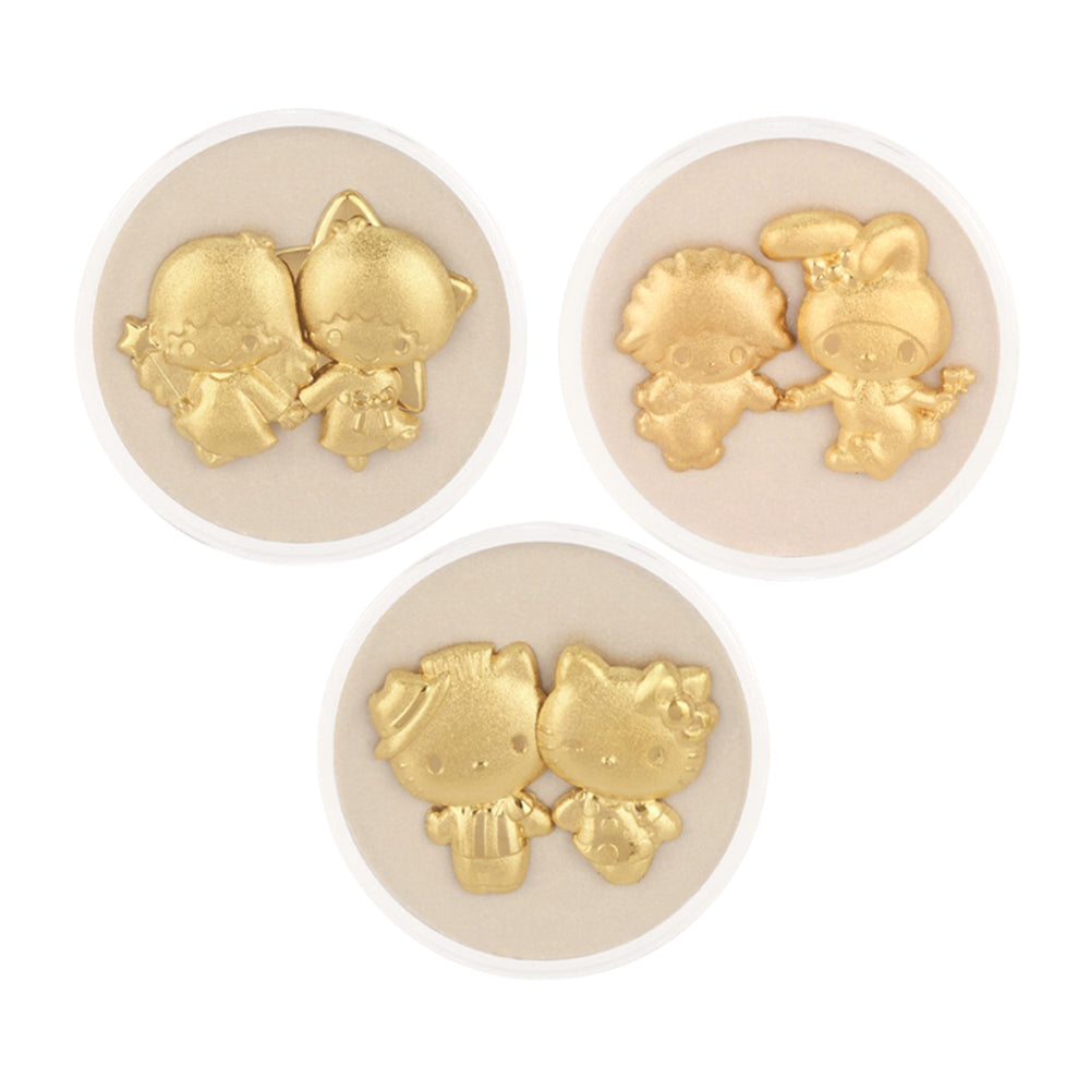 [The Singapore Mint] Sanrio 24K Gold Foil Medallion - Hello Kitty & Dear Daniel / My Melody & My Sweet Piano / Little Twin Stars
