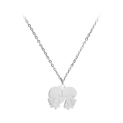 [The Singapore Mint] Sanrio Silver Plated Necklace with Charm - Little Twin Stars (NA40)