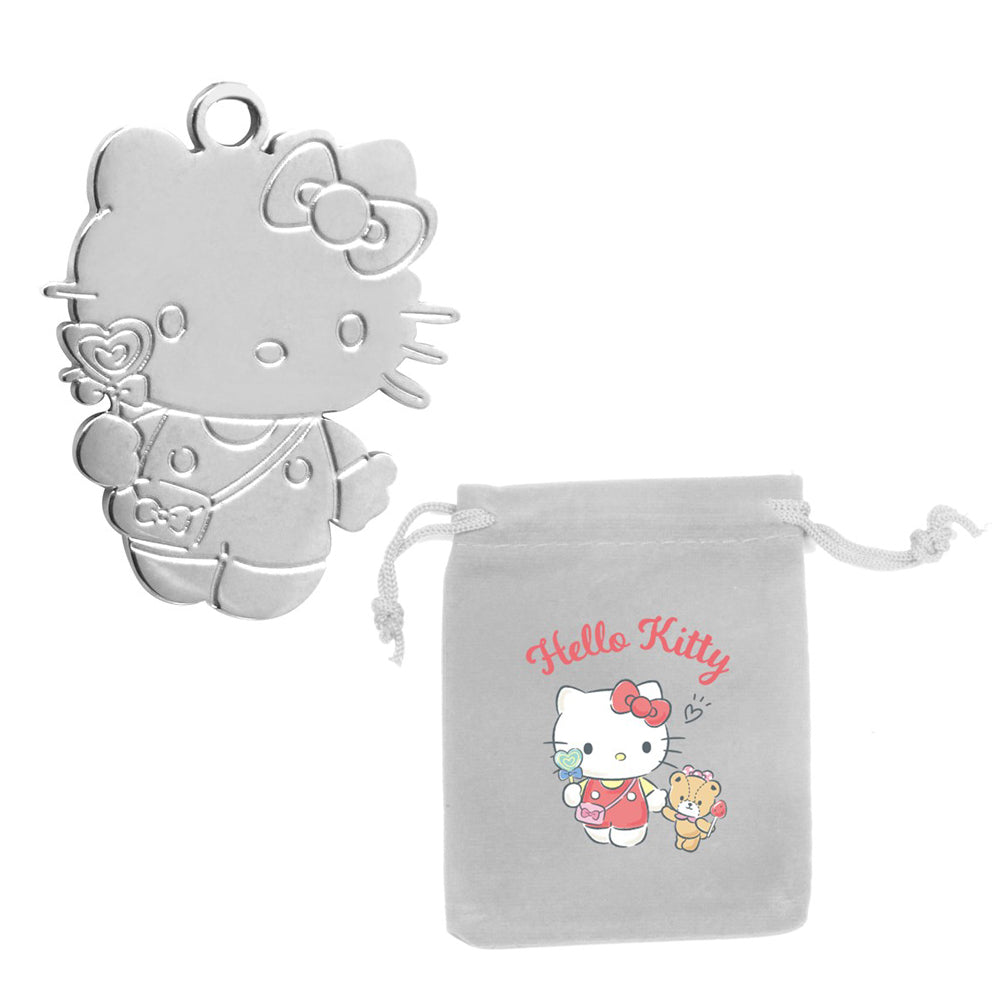 [The Singapore Mint] Sanrio Purse / Cardholder with Silver Plated Charm - Hello Kitty (NA44)