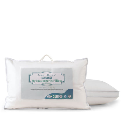 NATURE BASICS High Loft Hypoallergenic Pillow