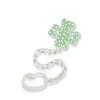 NUK Soother Chain with Clip - Green Four Leaves